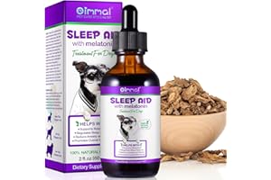 XAYGHE Dog Melatonin - Melatonin for Dogs & Cats - Liquid Dog Sleep Aid Supplement -Dog Anxiety & Stress Relief -Dog Calming Drops for All Breeds and Size