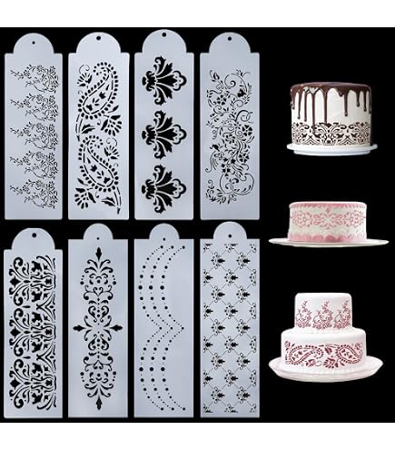 Pochoir Patisserie 9 Pièces Pochoir Gateau Decoration Gâteau Pochoir Pochoir Patisserie 9 Pièces Pochoir Gateau Decoration Gâteau Pochoir