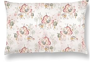 ‎SUPERBE BEBE Kinderkissen Mit Kopfkissenbezug Aus Baumwolle- Kopfkissen Geeignet Für 3 Bis 10 Jahre - Größe 60x40cm - Weiches Kissen Hypoallergen Maschinenwaschbar - Ideal Fürs Bett, Reisen und Schläfchen