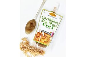 GENNI Caribbean Sea Moss Gel, with a hint of Nutmeg & Cinnamon 250ml | Vegan | Light squeezable pouch keep gel fresh for longer | Free next day shipping on orders b4 noon