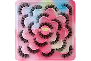 KEIBY CITOM Falsche Wimpern 10 Paare, 6D Künstliche Wimpern Set, Wiederverwendbare natürliche Wimpern (G881)