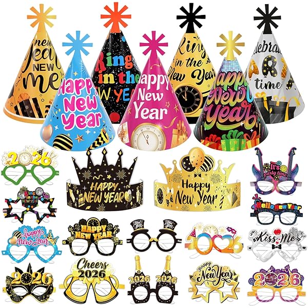 DPKOW Silvester Deco 2026 Nieuwjaar oudejaarsavond decoratie zwart goud zilver oudejaarsavond foto rekwisieten voor oudejaarsavond decoratie 2026 party oudejaarsavond partydecoratie accessoire voor DPKOW Silvester Deco 2026 Nieuwjaar oudejaarsavond decoratie zwart goud zilver oudejaarsavond foto rekwisieten voor oudejaarsavond decoratie 2026 party oudejaarsavond partydecoratie accessoire voor
