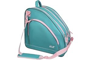 WOLT Ice Skate Bag - Roller Skate Bag, Inline Skate Bag with Adjustable Shoulder Strap for Both Youth and Adults.