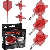 Mission Darts Force 90 | Integrated Flight System and Precision Molded Dart Shaft 3-Pack Highly Durable 2-in-1 Professional C