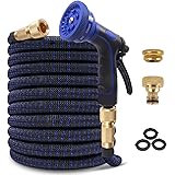SHEMKAR Flexibler Gartenschlauch 30M 100FT Wasserschlauch Erweiterbarer Dehnbarer Flexischlauch Ausziehbarer Flexibel Schlauc