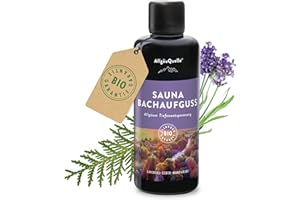 ‎ALLGÄUQUELLE NATURPRODUKTE AllgäuQuelle® Sauna Aufgussmittel mit 100% Bio Öle Tiefenentspannung Lavendel Zeder Mandarine 100ml