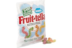 Fruittella Bonbons Gélifiés Vegan Astiko Frizz au Jus de Fruits Arômes Naturels 150 g Sachet