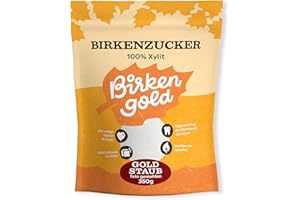 ‎BIRKENGOLD Birkengold Xylit Puderzucker 350 g Beutel - Xylitol Birkenzucker - Fein Gemahlen - Zuckerersatz Staubzucker Ohne Zucker - Zahnfreundlich & Vegan - Zuckerfrei, Kalorienarm - Ideal zum Kochen