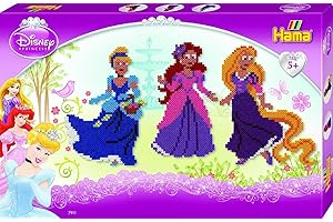 Hama Boite geante Perles a Repasser Les Princesses Disney midi - 7911 - Jeu creatif