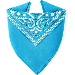 Bandanas 100% Coton - Lot De 5, Unisexe Adulte/enfant, Couleurs Vives, Lavable Machine, Sans Polyester