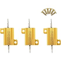 5 Resistori 50W 12 Ohm In Alluminio - Resistenza A Filo Avvolto Con Viti Per Illuminazione E Audio - Foto 10