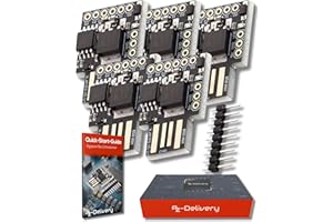 AZDelivery 25x Digispark Rev. 3 Kickstarter avec USB Carte de Développement Compatible à 100% avec ATtiny85 et Arduino incluant Un E-Book!
