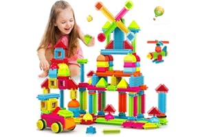obakaer Stickle Bristle Building Blocks Bricks108PCS Toys for 3 4 5 6 Year Old Boys Girls Kids, Enlarge Building Blocks, Safe and Durable Construction Toys for Toddlers Christmas Birthday Gifts