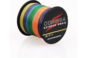 Dorisea Extreme Braid 100% Pe 100m/109Yards Braided Fishing Line 6-550Lb Test Fishing Wire Fishing String-Abrasion Resistant Incredible Superline Zero Stretch Small Diameter