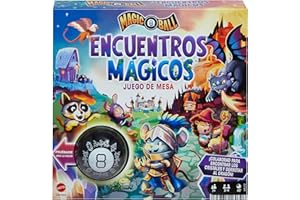 Mattel Games Magic 8 Ball Encuentros Mágicos, Juego de Mesa cooperativo de Estrategia, +7 años, versión español (HPJ72)