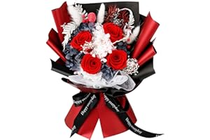 YOFANUP Flowers Gifts for Women, Flowers Delivery Next Day Prime, Preserved Flower, Eternal Rose, Natural Real Rose Bouquet Last 2-3 Years, Flowers for Her: Valentines Day, Mothers Day, Birthday