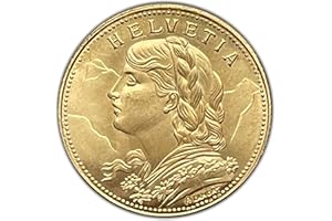 PRECIOUS & VALUABLE METALS PORQUE NO SOLO EL ORO RELUCE Replica di alta qualità della moneta storica: Svizzera Stato Federale 1900 B Oro 20 Franchi. Realizzato in ottone.