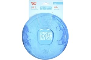 WEST PAW Seaflex Sailz Dog Toy Flying Disc – Machine Washable Dog Toys for Moderate Chewers – Eco-Friendly Zogoflex Toys for Dogs – Perfect for Gnawing, Fetch, Catch, Pet Training – Surf