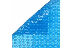 BÂCHES-PISCINES.COM Bâche à Bulles pour Piscine Enterrée et Hors-Sol - Fabrication Française - Direct Usine - 6 x 3 m - GeoBubble Light Blue - 400 microns - Non Bordée - Efficacité Normale - Durée de Vie de 4 à 5 Ans