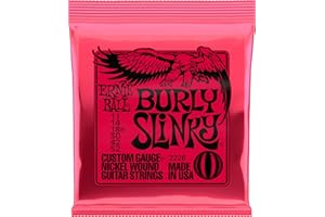Ernie Ball Burly Slinky Cordes filées en nickel, pour guitare électrique, calibre 11-52
