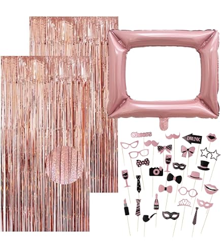Party Birthday Photo Booth Props, 30Pcs Set of Happy Birthday Selfie