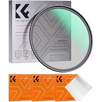 Filtre ND Variable K&F Concept Ø77mm - ND2-2000 (1-11 Stops) + Chiffons