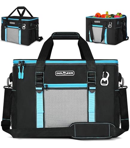 Dvkptbk Sac Isotherme avec Cadre en Aluminium / Adapté pour Pique-Nique, Camping, Barbecue et Événements Sportifs Essentiels pour la Maison