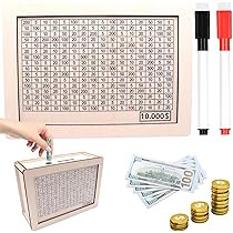 Wooden Money Saving Box, Cash Vault Savings Box For 10000