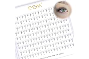 EMEDA Premade Volume Fans 6D Extensiones de pestañas 9 líneas D Curl Volume Lashes 0.07mm 9mm-14mm Mix Longitud Premade Volume Lash Extensions 6D Cluster Eyelashes (6D 13mm)
