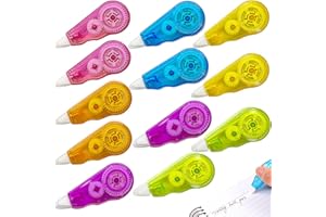 YIFLorine TANG Korrekturbänder Set,12 Stück Mini Correction Tape,4M x 5MM Korrektur Maus,Fenster Korrigieren Roller,Mini Korrekturband für Kinder Schüler Büro Zuhause Schule