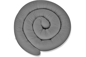 ‎EKM TRADE ekm trade XXL 200 cm Bettschlange für Allergiker Bettkissen Stillkissen Bettrolle Zierkissen Bettumrandung Schlange Handmade 100% Baumwolle (30, 200 cm)