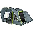 Coleman tent Vail 4/6, family tent for 4/6 persons, large camping tent with 2/3 extra-large sleeping compartments and vestibule, quick to set up, waterproof HH 4,000 mm