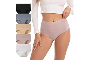 INNERSY majtki damskie, stretch, bawełna, wysoka talia, miękka bielizna, 5 par