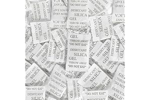 Sukh 100PCS 2Gram Silica Packets - Decassant Packs Anti Humidity Packs Silicone Packets Dry Packets for Electronic Products, Jewelry, Cameras, Clothes, Books, Iron Tools, Precision Instruments