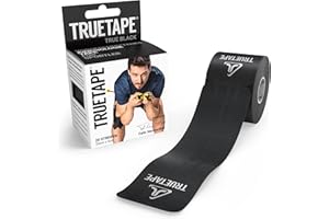 ‎TRUETAPE TRUETAPE® Kinesiotape – PRO Precut – 20 Streifen (25 cm x 5 cm) – Wasserfestes & Elastisches Kinesiologie Tape – Physiotape mit starker Klebekraft für den Sport – Schwarz