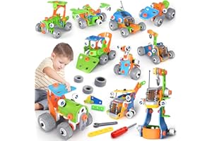 iKidiki Baggerspielzeug Mint-Konstruktionsspielzeug für Jungen im Alter von 5, 6, 7, 8 Jahren, Spielzeugautos, Bauspielzeug