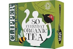 CLIPPER NATURAL, FAIR & DELICIOUS Clipper Tea Organic Fairtrade Everyday - USDA Organic, Non-GMO, Fair Trade, Sustainable Caffeinated British Tea, 4 Pack, 320 Unbleached Tea Bags - New Foil Free 100% recyclable packaging