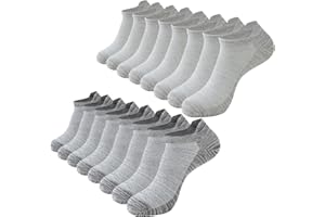 Eono Męskie Skarpety do Kostek, 8 Par Skarpet Sportowych o Niskim Kroju dla Mężczyzn i Kobiet, Oddychające Bawełniane Skarpety do Uprawiania Sportu, Biegania, Chodzenia, Pracy, na co Dzień, Szkoły
