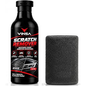 Vinsa Car Scratch Removal Polish | For Light and Minor Scratches, Scuffs & Swirl Marks, Paint Restorer with Microfiber Cloth | Removes Scratches Resto