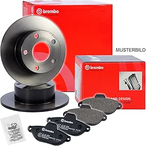 2 X ORIGINALE Brembo Dischi Freno Rivestito ASSE POSTERIORE AUDI