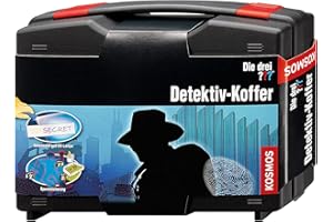 Kosmos Die DREI ??? Detektiv-Koffer, Detektivspielzeug, Detektiv Ausrüstung, Detektiv Set, Mitbringsel Kindergeburtstag, Geschenk für Kinder ab 8-12 Jahre, Die DREI Fragezeichen