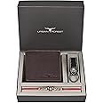 URBAN FOREST Rakhi Gift Hamper for Brother - Classic Brown Men's Leather Wallet, Black Keyring and Rakhi Combo Gift Set for Brother - 4560