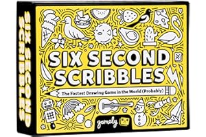 GAMELY Six Second Scribbles : Le Jeu de Dessin vivement frénétique et assurément drôle | Un Jeu de société Qui se Joue en Famille, pour Les Enfants, Les Adolescents et Les Adultes (Anglais)