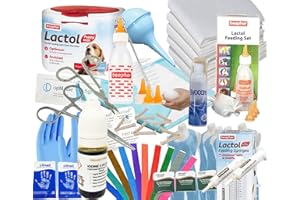 WARWICK WHELPING BOXES Puppy Dog Whelping Kit Feeding Bottle & Teats, 250g Lactol Puppy Milk