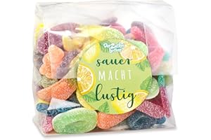 ‎DER ZUCKERBÄCKER Nachfüllbeutel Sauer macht lustig - saure Süßigkeiten-Mix im großen Beutel