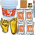 Kwetmo Casting kit for Baby 3D Baby Hand and Foot Casting kit, Baby Hand Print and Footprint kit, Moulding Clay Newborn Baby and Toddler Hand Foot Impression (2 Casting UP to 9 Month Baby)