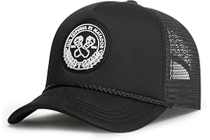 Oblack Gorra Trucker Ilia Topuria Edición Limitada - Gorra Negra Ajustable y Acolchada