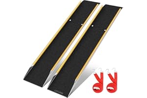 ‎LIEKUMM LIEKUMM 2 Stück Auffahrrampe, 600 kg Tragkraft 150 x 25 cm Aluminium Verladerampe, Auffahrrampe für Anhänger Motorrad ATV Quad PKW Fahrrad Auto Laderampe