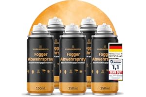 ‎PANTEER Fogger – Abwehrmittel gegen Insekten – 750ml – Mit Zitroneneukalyptusöl – Wirkt gegen Schaben, Flöhe, Motten, Milben, Wanzen & mehr – Insekten Vernebler – Für Innenräume – Made in Germany (5x150ml)