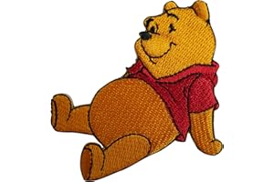 ELLU Insigne brodé Winnie l'ourson Fer à Repasser sur Le Sac de Tee-Shirt Cousu sur Le Jean